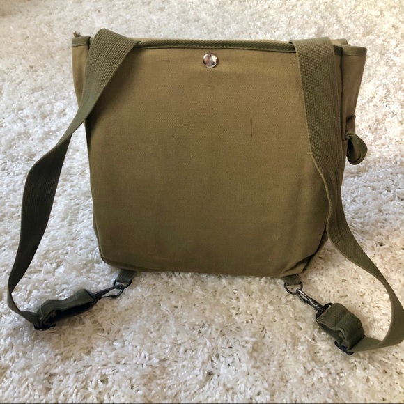 Vintage Military Canvas Backpack - Picture 3 of 8